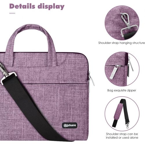  [아마존베스트]Qishare 15 15.6 16 inch Laptop Case Laptop Shoulder Bag, Multi-functional Notebook Sleeve Carrying Case With Strap for Lenovo Acer Asus Dell Lenovo Hp Samsung Ultrabook Chromebook