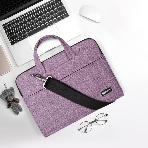  [아마존베스트]Qishare 15 15.6 16 inch Laptop Case Laptop Shoulder Bag, Multi-functional Notebook Sleeve Carrying Case With Strap for Lenovo Acer Asus Dell Lenovo Hp Samsung Ultrabook Chromebook