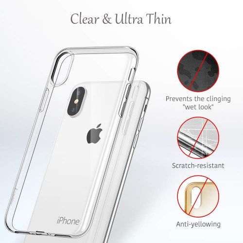  Qissy Phone Case for iPhone Xs Max, Apple iPhone Xs Case Flower Shockproof Clear TPU Silicone Bumper Gel Case for iPhone Xr (iPhone Xs Max, 8)