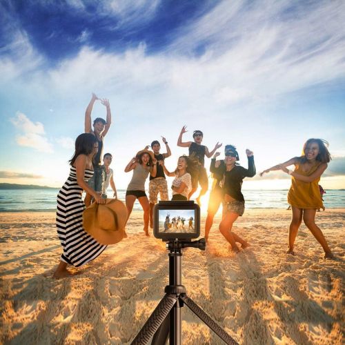  [아마존베스트]QiuNiu Premium Selfie Stick for GoPro Hero 8 7 6 5 4 3 3+ 2 2018 Fusion Session, ACASO, SJCAM Action Cameras, and Cell Phones and Compact Digital cams. Can be Used as Hand Grip, monopod a