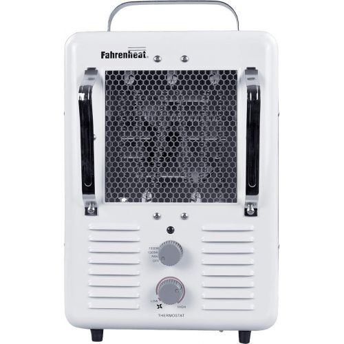  Qmark MMHD1502T Deluxe Portable Fan Forced Utility Heater - MMHD White Baked Enamel
