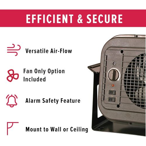  Qmark NPH4A Freestanding Portable Heater with Built-in Handles, 4000 Watt, 240 Volt, Bronze