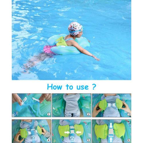  Qnlly Baby Inflatable Swimming Ring Pool Float Accessories Boia Piscina Safety Infant Swimtrainer Kids Swim Circle Water Mattress Toys