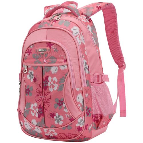  Qomalaya School Backpack Cute Water Resistant School Bookbags for Teens Casual Style Lightweight Travel Daypack