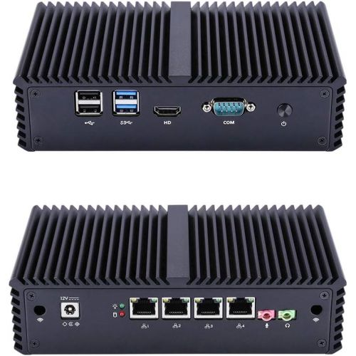  Qotom High-Speed Router Q350G4 Intel Core I5-4200U(3M Cache, Up to 2.60 Ghz), 4Gb Ddr3 Ram 32Gb Ssd, 4 Intel LAN,Used As A Router/Firewall/Proxy/WiFi Access Point