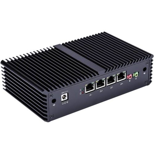  Qotom Pfsense Box Q330G4 Core I3-4005U (4Gb Ddr3 Ram 64Gb Ssd WiFi) AES-NI,Fanless,4Intel Gigabit Ethernet,Windows,Linux,Pfsense,Sophos,Vyos,Untangle