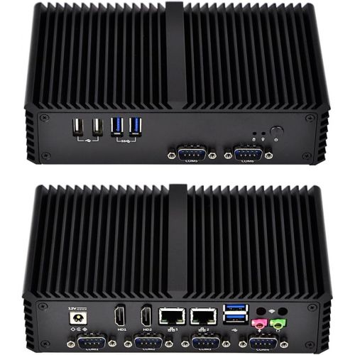  Qotom Ipc Industry Q330P Core I3-4005U Processor,1.7Ghz 2Gb Ddr3 Ram 32Gb Ssd, 2 LAN,2 Hd Video,6 Com,6 USB,Support Windows Os/Linux