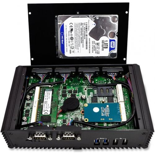  Qotom Ipc Industry Q330P Core I3-4005U Processor,1.7Ghz 2Gb Ddr3 Ram 32Gb Ssd, 2 LAN,2 Hd Video,6 Com,6 USB,Support Windows Os/Linux