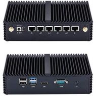 Pfsense Router Hardware Qotom-Q510G6 Intel Celeron Skylake 3855U AES-NI,4G DDR4 Ram 64G Msata Ssd WiFi(2Antennas) 6 Intel Gigabit LAN,Com Ports,Pfsense,Firewall,Cent Os Etc