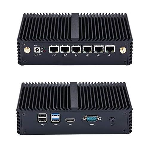  Pfsense Router Hardware Qotom-Q510G6 Intel Celeron Skylake 3855U AES-NI,4G DDR4 Ram 64G Msata Ssd WiFi(2Antennas) 6 Intel Gigabit LAN,Com Ports,Pfsense,Firewall,Cent Os Etc