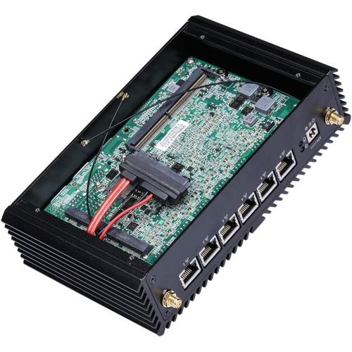  Pfsense Qotom-Q510G6 Intel Celeron 3855U 1.6Ghz Skylake AES-NI,16G DDR4 Ram 256G Msata Ssd NO WiFi,fanless Aluminium Alloy,6 Intel LAN,Dc 12V,Windows Os Linux Pfsense