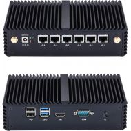 Pfsense Compatible Hardware Qotom-Q510G6 Intel Celeron Skylake 3855U AES-NI,8G DDR4 Ram 128G Msata Ssd WiFi(2Antennas) 6 Intel Gigabit LAN,Com Ports,Pfsense,Firewall,Cent Os Etc