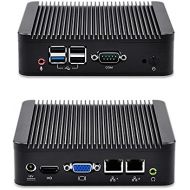 Dual nic pc Qotom-Q190S with celeron J1900 2.42 GHz 2G ram 32G SSD 300M WIFI dual nic 4usb 1com support 720P/1080P Blu-ray HD video office pc