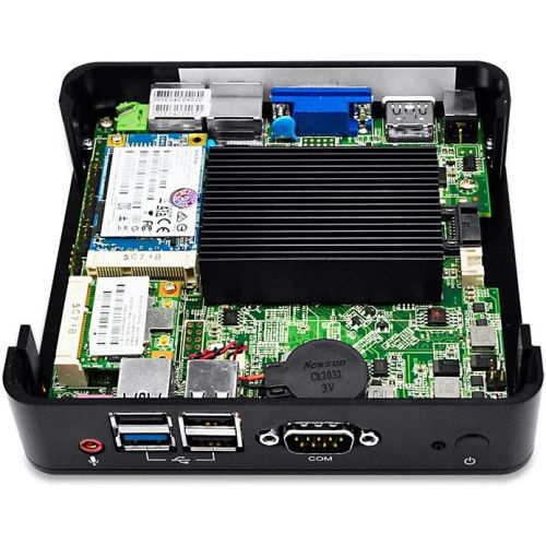  Best pc Qotom-Q190S-S01 Intel celeron J1900 X86 2.42 GHz 4G ram 256G SSD Dual LAN 4usb2.0 1 Serial Port 1080P Full HD Video