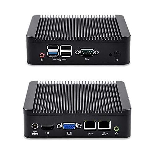  Best pc Qotom-Q180S with celeron J1800 3227U 2.41 GHz 4G ram 256G SSD dual lan 4usb2.0 1 serial port 1080P full HD Video