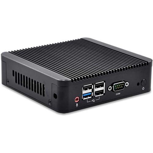  Best pc Qotom-Q180S with celeron J1800 3227U 2.41 GHz 4G ram 256G SSD dual lan 4usb2.0 1 serial port 1080P full HD Video
