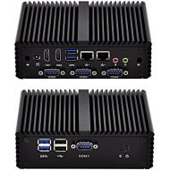 Qotom-Q430P-S08 Fanless Small PC with Intel Core i3 AES-NI Support Centos Win Linux Ubuntu (4G RAM + 128G SSD + WiFi + BT 4.0)