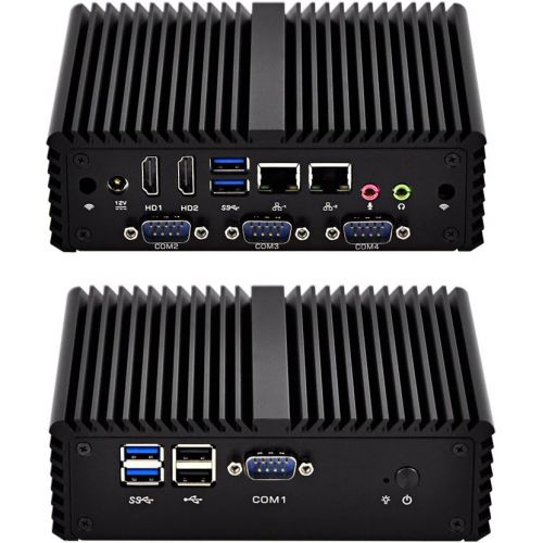  Qotom-Q430P-S08 Fanless Small PC with Intel Core i3 AES-NI Support Centos Win Linux Ubuntu (4G RAM + 128G SSD + WiFi + BT 4.0)