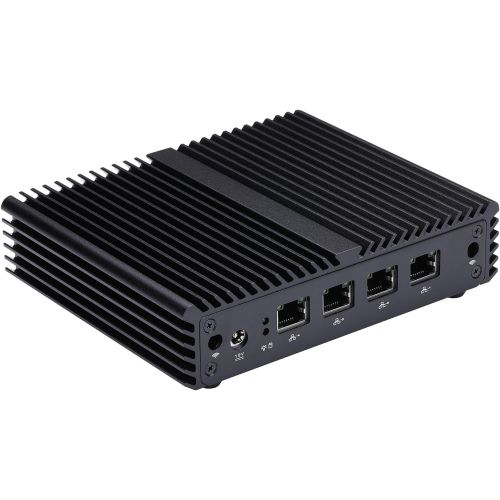  J1900 4 Lan micro pc Qotom-Q190G4N-S07 4G ram 256G SSD Celeron Processor J1900 2.0GHZ VGA DC 12V Ultra-low-power micro pc Pfsense box