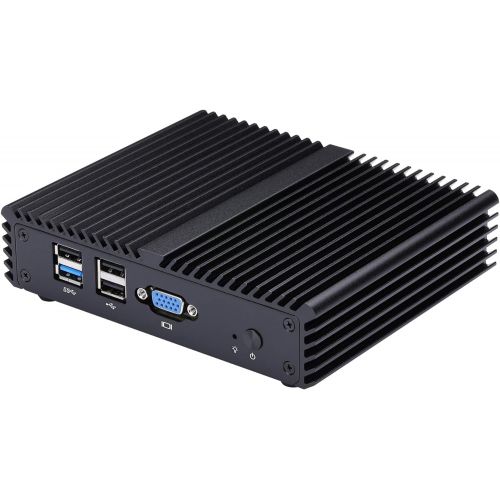  Quad Core Fanless pc Qotom-Q190G4N-S07 2G ram 32G SSD Intel Celeron Processor J1900 VGA DC 12V 4Lan Ports Ultra-Low-Power Desktop Pfsense Router