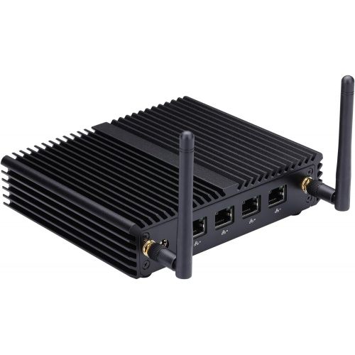  Quad Core Fanless pc Qotom-Q190G4N-S07 2G ram 32G SSD Intel Celeron Processor J1900 VGA DC 12V 4Lan Ports Ultra-Low-Power Desktop Pfsense Router