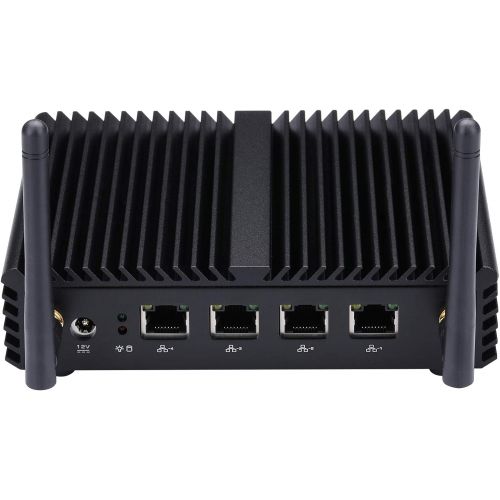  Quad Core Fanless pc Qotom-Q190G4N-S07 2G ram 32G SSD Intel Celeron Processor J1900 VGA DC 12V 4Lan Ports Ultra-Low-Power Desktop Pfsense Router