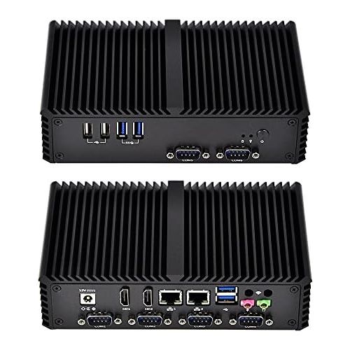  Qotom Pc Fanless Q330P Intel Core I3 4005U,Hd4400 2Gb Ddr3 Ram 16Gb Ssd, Fanless Aluminium Alloy,6 Com,Fanless Windows Pc