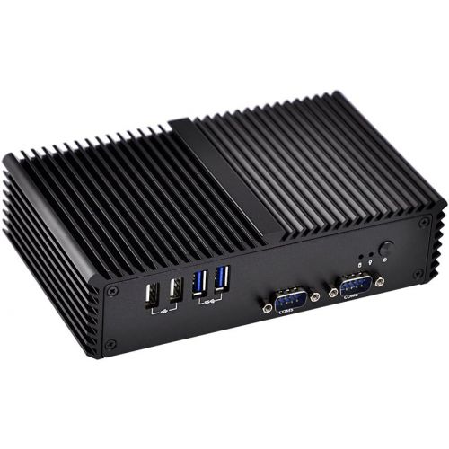  Qotom Pc Fanless Q330P Intel Core I3 4005U,Hd4400 2Gb Ddr3 Ram 16Gb Ssd, Fanless Aluminium Alloy,6 Com,Fanless Windows Pc