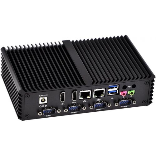  Qotom Micro Pc Q330P Core I3-4005U Processor,1.7Ghz 2Gb Ddr3 Ram 64Gb Ssd WiFi, 2 LAN,2 Hd Video,6 Com,6 USB,Support Windows Os/Linux