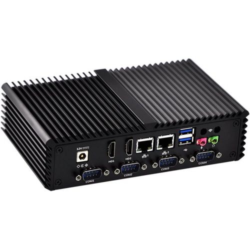  Qotom Micro Pc Q330P Core I3-4005U Processor,1.7Ghz 2Gb Ddr3 Ram 64Gb Ssd WiFi, 2 LAN,2 Hd Video,6 Com,6 USB,Support Windows Os/Linux