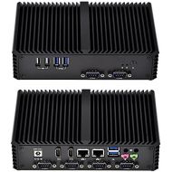 Qotom Pc Ipc 6 Com Q330P Core I3-4005U Processor,1.7Ghz 2Gb Ddr3 Ram 8Gb Ssd WiFi, 2 LAN,2 Hd Video,6 Com,6 USB,Support Windows Os/Linux