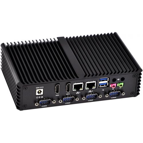  Qotom Pc Ipc 6 Com Q330P Core I3-4005U Processor,1.7Ghz 2Gb Ddr3 Ram 8Gb Ssd WiFi, 2 LAN,2 Hd Video,6 Com,6 USB,Support Windows Os/Linux