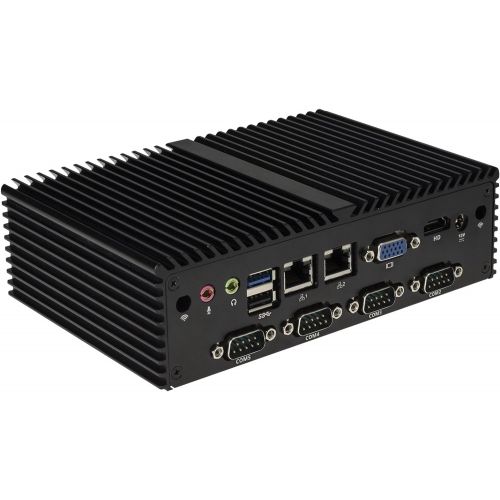  Qotom Micro Pc Q190X Intel Celeron J1900 4 Cores,Up to 2.42Ghz 2Gb Ddr3 Ram 64Gb Ssd WiFi, 7 Rs232,2 LAN,1 Hd Video,1 Vga,8 USB,Support Windows Os/Linux