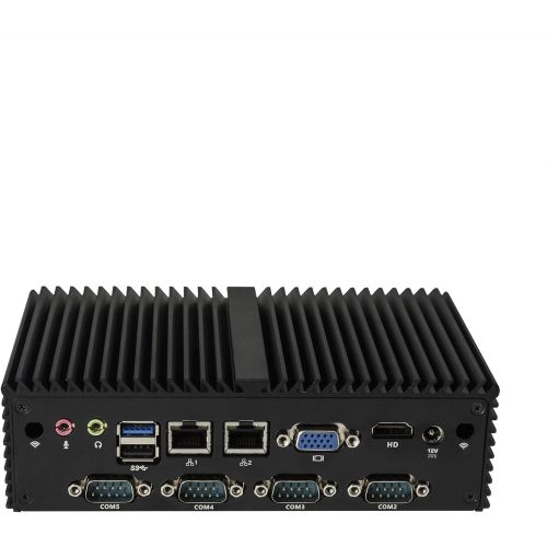  Qotom Media Pc Q190X Intel Baytrail J1900 Quad Core,2.00Ghz 4Gb Ddr3 Ram 256Gb Ssd, 7 Rs232,2 LAN,1 Hd Video,1 Vga,8 USB,7X24 Support Windows Os/Linux