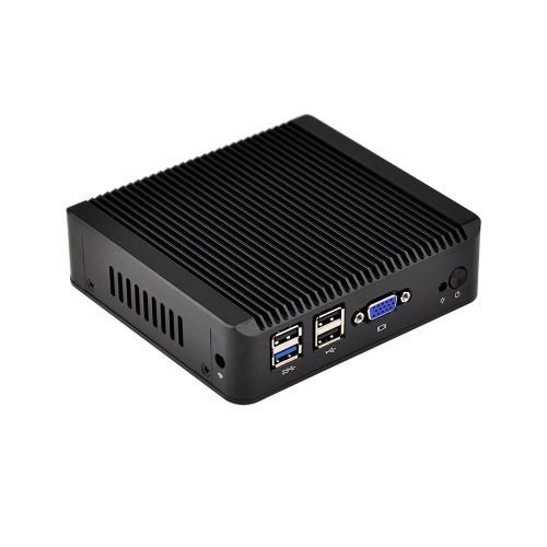  Linux pc Qotom-Q190G4-S01 with intel celeron J1900 8G ram 256G SSD 4 LAN 1080P DC 12V Multiple Ethernet Ports ,as a firewall, LAN or WAN router