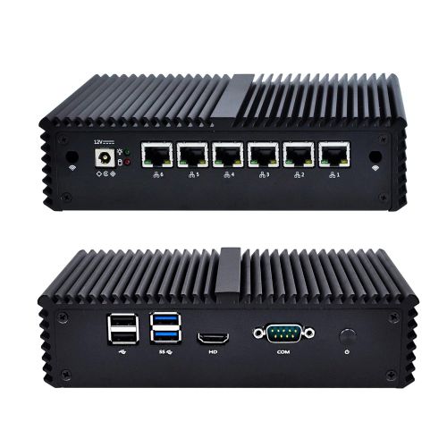  Pfsense Box Qotom-Q550G6 Intel Core I5-6200U 2.3Ghz Skylake AES-NI,Barebone(No Ram No Ssd No WiFi),No Os 6 Intel Gigabit Nic,Used As A Router/Firewall/ Proxy/WiFi Access Point