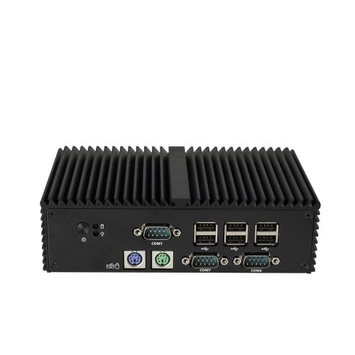  Qotom Best Micro Pc Q190X-PS2 Intel Celeron J1900 4 Cores,Up to 2.42Ghz 4Gb Ddr3 Ram 64Gb Ssd WiFi, 7 Rs232,Ps2,2 LAN,1 Hd Video,1 Vga,8 USB,Support Windows Os/Linux