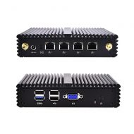 Qotom-Q190G4N-S07 Industrial Mini ITX PC Intel Quad Core J1900 Router Firewall Little PC (2G RAM + 16G SSD + WiFi)
