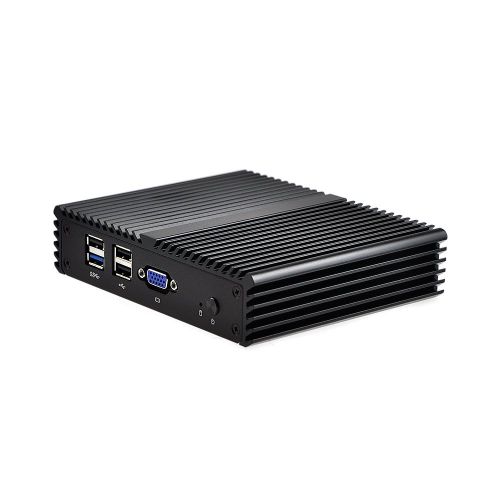  Qotom-Q190G4N-S07 Industrial Mini ITX PC Intel Quad Core J1900 Router Firewall Little PC (2G RAM + 16G SSD + WiFi)