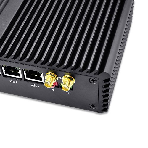  Qotom QOTOM-Q355G4 Brand new 4 lanmini itx aluminum case industrial pc, car computer housing, firewall pc with i5 (2G RAM,500G HDD,NO WIFI)