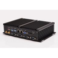 Intel C1007U Celeron Dual-core Linux Desktop pc Qotom-i37C4 4G ram 16G SSD 300M WiFi 2 RJ-45 4 Serial Port