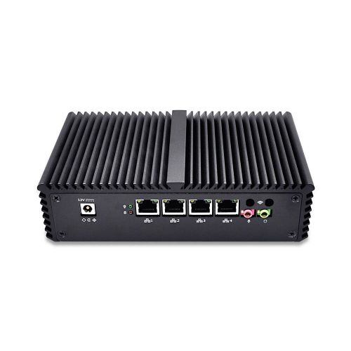  Desktop pc Qotom-Q310G4 2G ram 1Tb HDD 2USB Fanless Intel 3215U Desktop 4Lan Ports Firewall Multi-Function Router