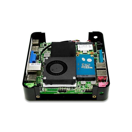  Micro Desktop Pc Qotom-Q107N Intel Celeron 1007U,1.5Ghz, 8G Ram 16G Ssd No WiFi Smart Design, Fanless, Metal Case,1Gigabit LAN,Linux