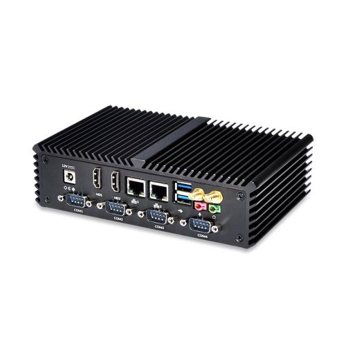  Qotom QOTOM-Q310P latest 6 RS232 industrial Micro pc fanless Dual lan 3 Display 2G/64G