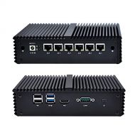 Qotom-Q570G6-S05 AES-NI Router with 6 LAN Pfsense Firewall Support Centos Ubuntu Intel Core i7 6500U Processor (4G DDR4 RAM + 256G MSATA SSD + 150M WiFi)