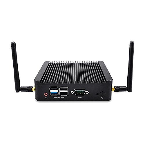  Windows Computer Qotom-Q190S-S01 Intel celeron J1900 8G ram 64G SSD 300M WiFi Dual nic 4usb 1com 1080P DC 12V pc