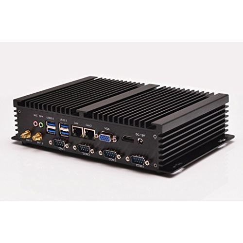  Best Desktop pc Qotom-i37C4 4G ram 32G SSD 300M WiFi 2 RJ-45 4 Serial Port