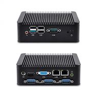 Qotom QOTOM-Q190P Quad core industrial computer J1900 4 RS232,2 LAN 4G/256G WIFI+BT 4.0