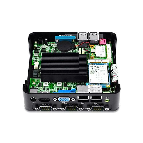  Qotom QOTOM-Q190P Quad core industrial computer J1900 4 RS232,2 LAN 4G256G WIFI+BT 4.0