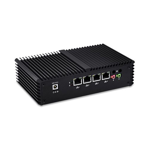  Qotom Industrial Computer Q355G4 Intel I5-5200U AES-NI,Hd Graphics 5500 4Gb Ddr3 Ram 64Gb Ssd,4 Nics,Com Ports,Pfsense,Firewall,Cent Os Etc